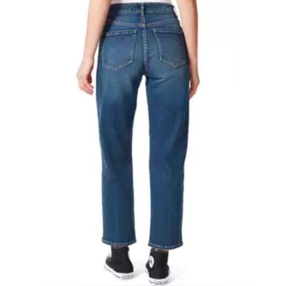 NWT [Frayed] High Rise Distressed Straight Leg Denim Jeans Women’s Size 29 - Picture 4 of 8